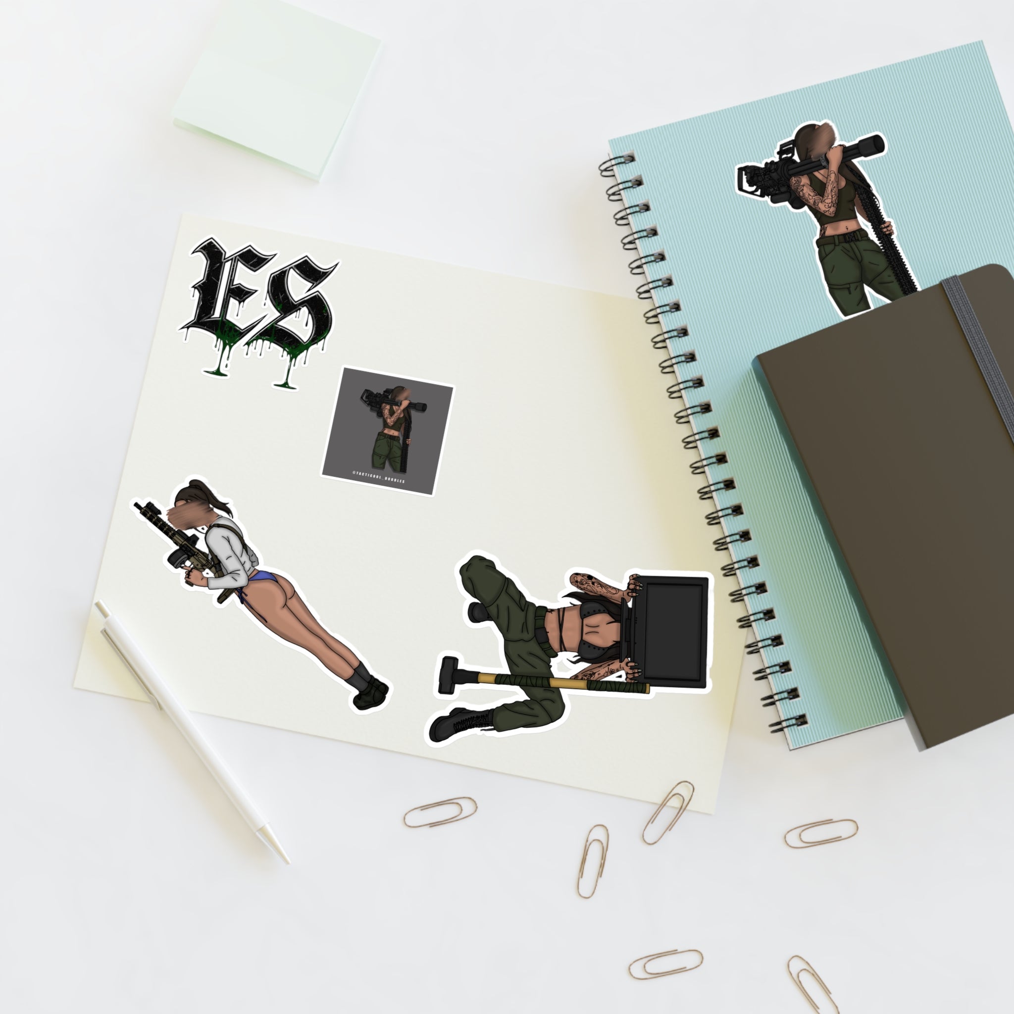 Siren x Tac Doodles Sticker Sheet