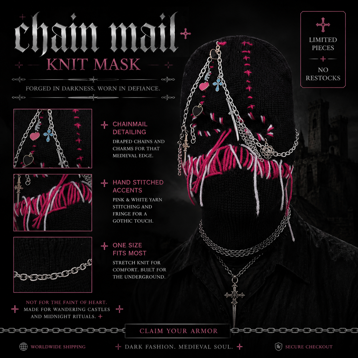 The Lovesick Crusader Mask 1:1